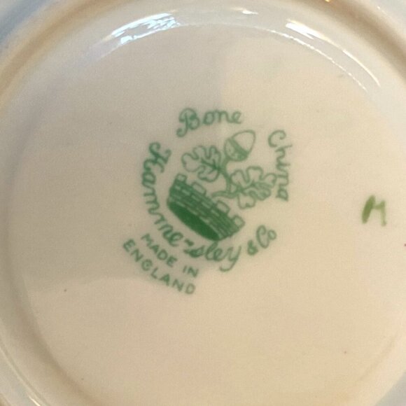 50s English Bone China Cabbage Roses Teacup and Saucer set< Bridgerton style! - Picture 11 of 16